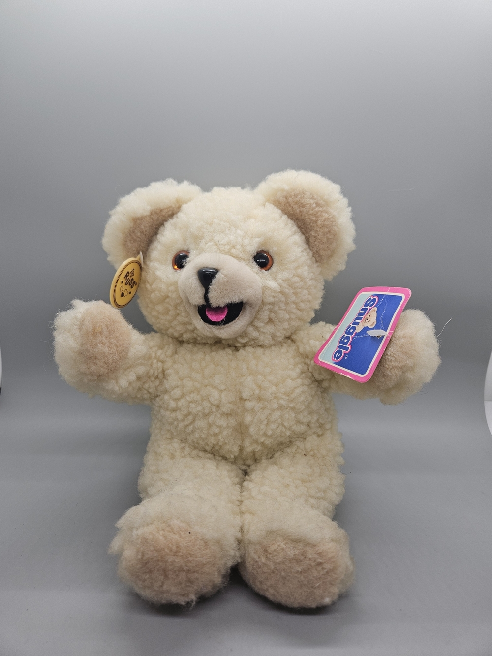Vintage 1986 Snuggle Bear Plush Russ Berrie Fabric Softener Advertising NWT 3145